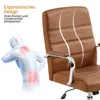 Krzesło biurowe 591884 retro brązowe, ergonomiczne krzesło Podgląd zdjęcia produktu 4