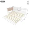A diagram of a white daybed with dimensions labeled in centimeters. Náhled obrázku produktu