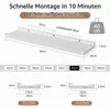 Étagère murale flottante en bois d'érable, blanche, Voir les images du produit 3