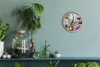 Holzuhr 20fi cm wanduhr - Cosmos Blumen Blumen Produktbild-Vorschau 2