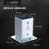 Aqbau® 4er Set Pfostenträger Aufschrauben, Aufschraubhülse Produktbild-Vorschau 2