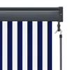 vidaXL Tenda a rullo per esterni 100 x 250 cm blu e bianca Anteprima dell’immagine prodotto 6