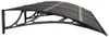 vidaXL Auvent de porte Noir 300x100 cm Polycarbonate Voir les images du produit 5