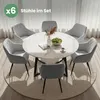 6er Set Velours Esszimmerstühle mit Rautensteppung VELTO Produktbild-Vorschau 10