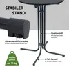 2x Stehtisch klappbar Ø 80 cm Höhe 110 cm Stahl Gastrotisch Produktbild-Vorschau 3