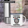 Trendation - Dart Emaille Tasse Unterschätze Niemals Einen Produktbild-Vorschau 4