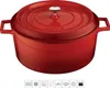 LAVA Runder gusseiserner Topf 4,5l, 24 cm, rot mit Deckel Produktbild-Vorschau 4
