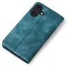 A teal flip case for a smartphone, shown from a diagonal top-down view on a white background. Produktbild-Vorschau