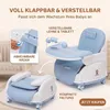 Twinky® Chaise haute bébé - Bleu - Chaise haute 2 en 1 - Voir les images du produit 3