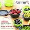 Coolinato faltbares Silikon-Sieb 24 cm grün Produktbild-Vorschau 6
