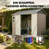 Geräteschuppen Gerätehaus Metall Gartenhaus Satteldach Produktbild-Vorschau 8