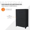 ML-Design schedario 75x40x120 cm, antracite, acciaio, Anteprima dell’immagine prodotto 6