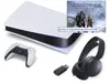 A PlayStation 5 console with accessories and a game cover. Produktbild-Vorschau