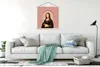 MuchoWow® Textilposter Pastell - Mona Lisa - Rosa - Alte Produktbild-Vorschau 3