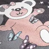 Kinderteppich Teddy-Bär - Grau, Rosa - 140x200 cm - Produktbild-Vorschau 4