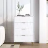 Komoda so zásuvkami, 60 x 34 x 90 cm, skriňa so 4 Náhľad obrázku produktu 2