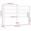 vidaXL Kopfteil Honigbraun 166x4x100 cm Massivholz Kiefer - Produktbild-Vorschau 7