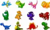 Oblique Unique Temporäre Klebetattoos Kinder Dinosaurier Produktbild-Vorschau 1