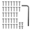 A collection of screws and an Allen wrench on a white background. Podgląd zdjęcia produktu
