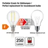 LED Birne Glühlampe Leuchtmittel Lampe E14 Warmweiß 2700 K Produktbild-Vorschau 2