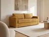 Schlafsofa mit Matratze 4-Sitzer - Cord - Senfgelb - Produktbild-Vorschau 2