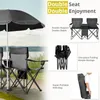 Chaise de camping double avec parasol et sac isotherme, Voir les images du produit 6