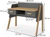 Bureau Vitalispa Malia Gris 97x51cm, Model 52186 Voir les images du produit 3