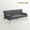 Sofa rozkładana HOMCOM, sofa 3-osobowa, sofa rozkładana ze Podgląd zdjęcia produktu 3