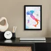 MuchoWow® MuchoWow® Gerahmtes Poster Weltkarte - Ölfarbe - Produktbild-Vorschau 2