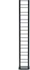 A tall, thin black ladder-like rack with horizontal bars, standing upright against a white background. Náhled obrázku produktu