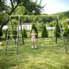 Kinderschaukel Set Deluxe mit Kletternetz und Leiter – Produktbild-Vorschau 10