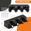 KRUMAD Supporto da parete per scope, 3 ripiani e 4 ganci Anteprima dell’immagine prodotto 3
