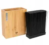 A wooden knife block with a black insert is shown against a white background. Náhľad obrázku produktu