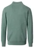 CASAMODA Herren Strick-Troyer Zipper Regular Baumwolle Grün Produktbild-Vorschau 7