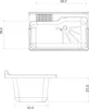 Waschbecken mit Unterschrank 2 Türen 80x50cm 9010K Negrari Produktbild-Vorschau 6