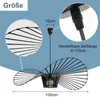 A diagram showing a modern pendant light with dimensions and adjustable cable length. Podgląd zdjęcia produktu