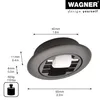 WAGNER Bohrsenk-Soft-Lenkrolle MINI - Ø 15 mm, Produktbild-Vorschau 2