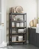 A metal shelving unit filled with kitchen items, placed in a kitchen or pantry setting. Produktbild-Vorschau