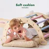 5-in-1 Montessori Klettergerüst Indoor aus Holz mit Rutsche Produktbild-Vorschau 9