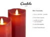 Candela Lights LED Kerzen 3er Set Stumpenkerze Rot Produktbild-Vorschau 5