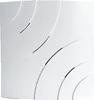 A white, square-shaped product with curved indentations and thin black lines. Produktbild-Vorschau