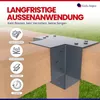 GeZu Impex Pfostenecke 4 Balken 121 x 121 mm Anthrazit Produktbild-Vorschau 7