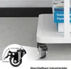 PUNCIA 2-schrichte Druckertisch mit Rollen 60 x 50 cm Produktbild-Vorschau 4
