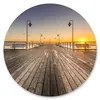 Samolepka na fotografiu Round MOLO Sunset 3D Náhľad obrázku produktu 1