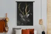 MuchoWow® Wandteppich Wandbehang Hirsch - Schmetterling - Produktbild-Vorschau 4