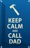 vianmo Plaque en tôle 18x12 cm Keep calm and call Dad Voir les images du produit 1