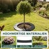 LZQ Runde Rasenkante aus Metall, Schwarz – Baumring Ø 30 cm Produktbild-Vorschau 7