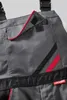 Planam Latzhose Highline Gr. 25 schiefer/schwarz/rot Produktbild-Vorschau 9