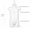 3 x Kindertorso 53 cm Halbschale Kinder Weiß – Oberkörper Produktbild-Vorschau 2