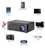 A diagram showing a projector connected to various devices like a tablet, mobile phone, laptop, computer, stereo, game console, and DVD player. Náhľad obrázku produktu